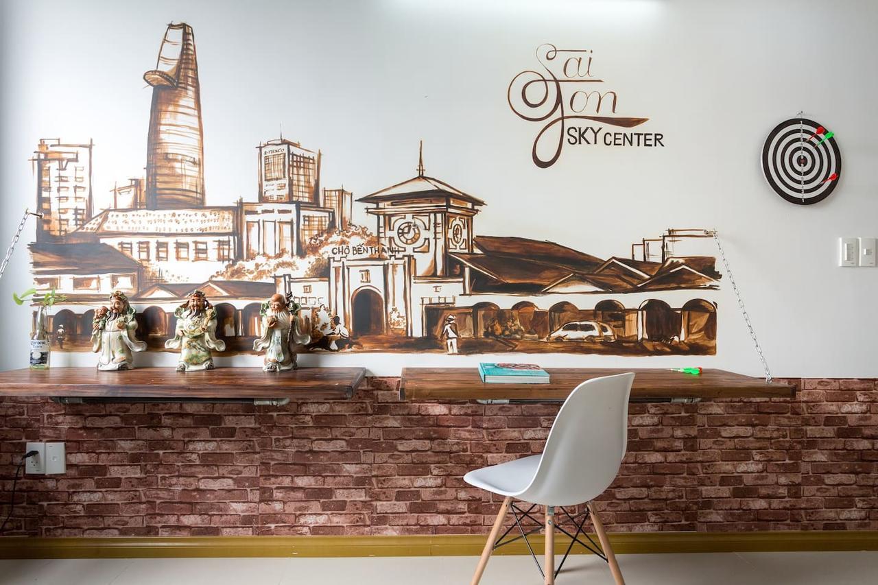 Sky Center Hostel Ho Chi Minh-stad Buitenkant foto