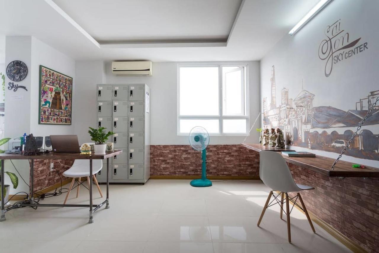 Sky Center Hostel Ho Chi Minh-stad Buitenkant foto