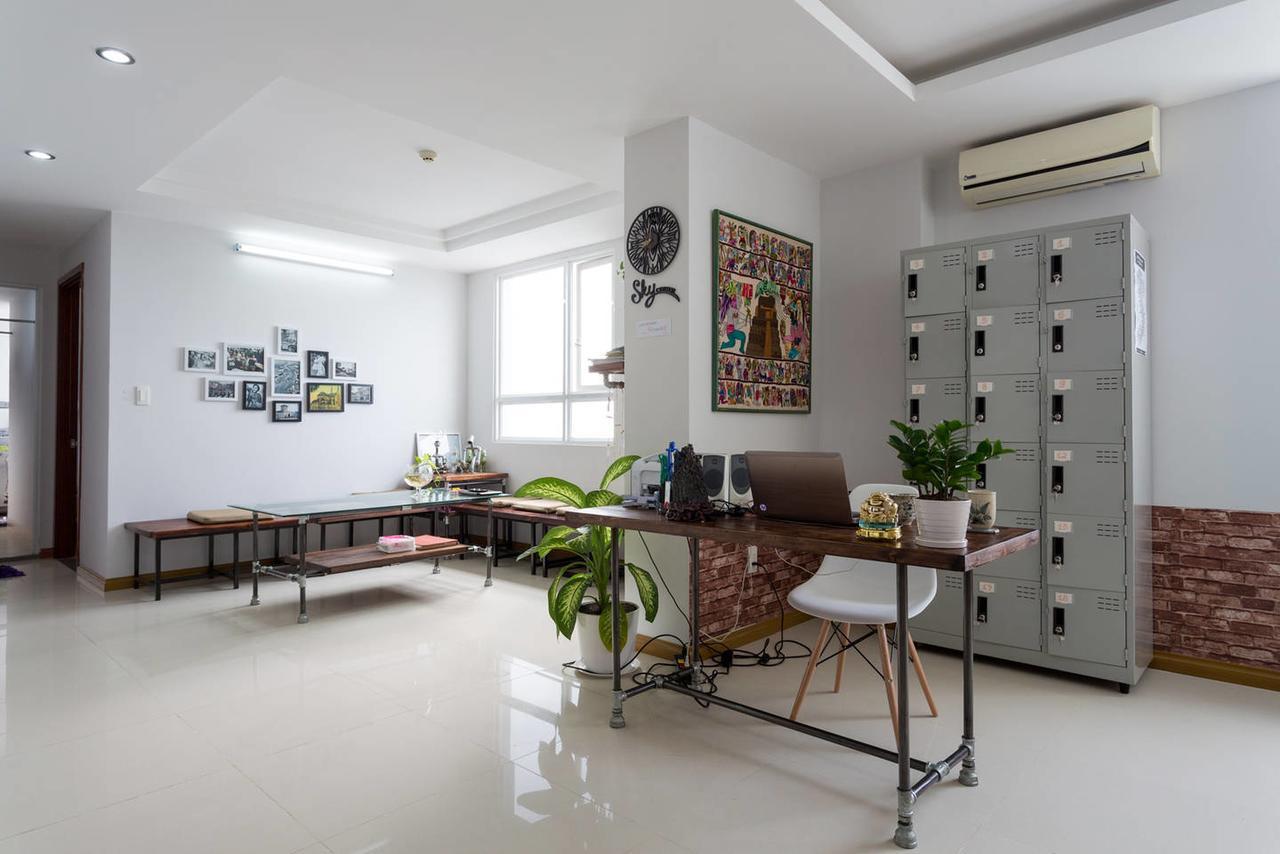 Sky Center Hostel Ho Chi Minh-stad Buitenkant foto