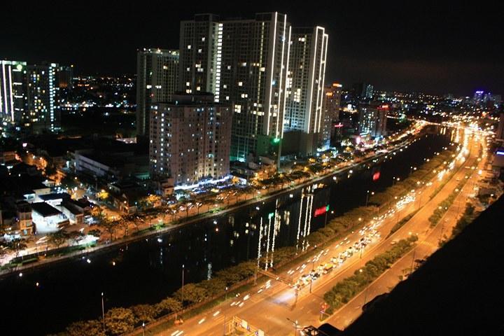 Sky Center Hostel Ho Chi Minh-stad Buitenkant foto
